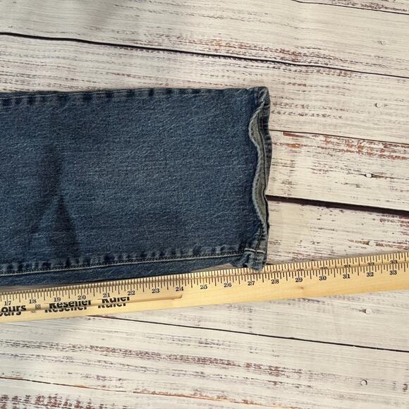 Levi’s 501 Button Fly Men’s Jeans 36x27.5 Straight Fit Medium Blue Blank Red Tab - Picture 5 of 5